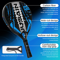 Raquettes de Padel Professionnelles en Fibre de Carbone 3k 12k 18k avec Logo Personnalisé par l'Usine Jusain