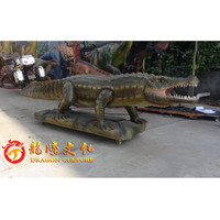 Robot crocodile animatronique grandeur nature de haute qualité, réaliste et durable, vente chaude 2022, pour zoo