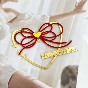 Venta caliente marcado acrílico pastel decoración Cupcake toppers adornos <span class=keywords><strong>Feliz</strong></span> Día de San Valentín amor <span class=keywords><strong>soy</strong></span> tuyo carta decoración de pasteles - Product Image 6