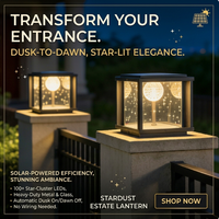 Lampe solaire extérieure pour pilier, étanche, moderne, à fixer au mur, pour villas, lampe murale moderne, lampe à pilier câblée électriquement