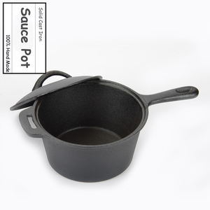 <span class=keywords><strong>Casserole</strong></span> en fonte de 2 pintes, <span class=keywords><strong>casserole</strong></span> en fonte avec couvercle et poignée en boucle, ustensiles de cuisine de camping et <span class=keywords><strong>casserole</strong></span> noire - Product Image 6