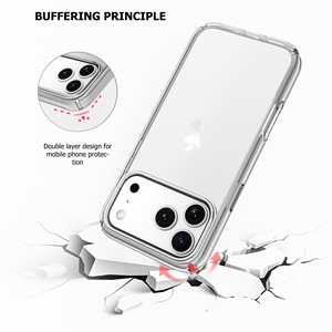 Phụ Nữ Rõ Ràng Long Lanh <span class=keywords><strong>Bling</strong></span> Lấp Lánh Trường Hợp Điện Thoại Bumper Bìa Cho Iphone 17 Tùy Chỉnh Trường Hợp Điện Thoại Cho Iphone 17 Pro Max - Product Image 6