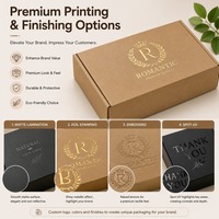 Boîte ondulée en papier kraft recyclable personnalisée structure rigide stratification mate couvercle inférieur supérieur stockage de cadeaux cadeau d'anniversaire
