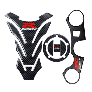 Autocollant de protection décoratif pour réservoir de carburant Freesticker Y310 (3 pièces) pour Suzuki <span class=keywords><strong>GSX</strong></span>-R600/R750/1000, autocollant carbone, logo personnalisé, ajustement universel - Product Image 1