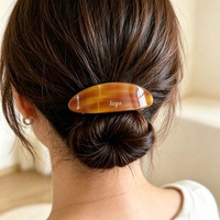 Ume Personnalisé Vente en Gros Français Écologique Acétate Mignonnes Pinces à Cheveux pour Femmes Usage Quotidien