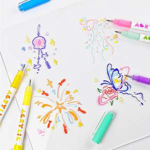 168 Colors Painting Drawing Acrylic Gel Pen Set <b>Large</b> Capacity with 1.0mm Tip <b>Gift</b> <b>Box</b> Featuring Blue Red Green Inks - Product Image 2