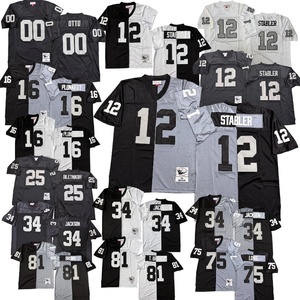 เสื้อทีมลาสเวกัสแบบย้อนยุค # 12 สเตเบลอร์ # 34 อัลเลน # 25 บิลเทนนิ<span class=keywords><strong>ค</strong></span>อฟ # ยาว 75 นิ้ว # 00 ออตโต้ # เสื้อฟุตบอลอเมริกันย้อนยุคสีน้ำตาลหมายเลข 81 - Product Image 1