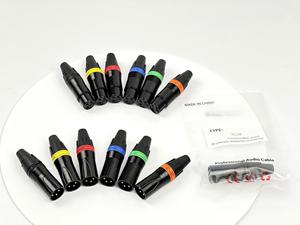 Abccabls 3-pin nam & nữ <span class=keywords><strong>XLR</strong></span> âm thanh kết nối nhà máy trực tiếp màu sắc khác nhau <span class=keywords><strong>Microphone</strong></span> cân bằng OEM Logo hỗ trợ - Product Image 5