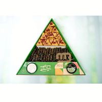 Nouvelle Boîte de Présentation Auto-Érigeante Personnalisée pour Pains de Boulangerie Arabes, avec Pot à Sauce, pour Collations du Ramadan et Pâtisseries, Type Plateau Laba Pita
