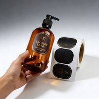 Maßgefertigte Wasserdichte Vinyl-Kosmetik-Aufkleber Transparente Goldfolien-Aufkleber Transparente Parfüm-Aufkleber Rolle Flaschenetiketten