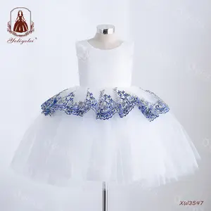 Toddler Little Girl Dress Top-ranking Suppliers Outong Vestidos Bordados Embroider Lace Baby Dresses For Kids