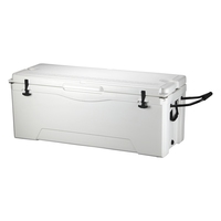 Glacière de grande capacité 180QT pour le stockage de glace, récipient alimentaire, réfrigérateur, glacière rotomoulée sur roues