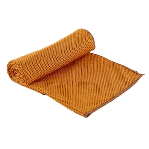 素色健身房运动毛巾和超细纤维织物材料冷却毛巾