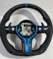 Volant en fibre de carbone avec LED pour BMW M2 M3 M4 M5 M6 X5M X6M F10 F11 F07 F18 F90 F12 F06 F13 F01 F02 F03 F91 X1 X2 X3 X4 X5 X6