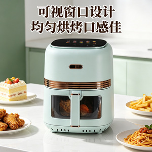 Air Fryer Oven 5L Floating Top LCD Touch Screen 3D Surround Heating Electric With Ceramic Coating - Product Image 3