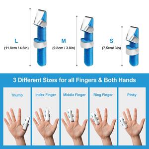 Viêm khớp ngón tay cái nhôm Nẹp ngón tay hỗ trợ cú đúp cho viêm khớp đau gân chấn thương Immobilizer Knuckle - Product Image 3