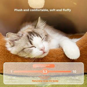 Suave respetuoso con el medio ambiente Elk Yurt Patrón sólido Casa cálida Perrera para gatos Kitty Christmas Elk Kitty Cerrado Pet <span class=keywords><strong>Ciges</strong></span> Houses - Product Image 4