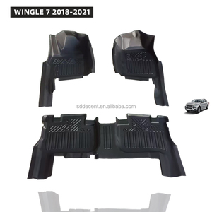 <span class=keywords><strong>Prix</strong></span> de gros Tapis de sol de voiture de luxe 5D en TPE, antidérapant, flexible, élastique, facile à nettoyer, protège le sol pour WINGLE 7 2018-2021 - Product Image 1