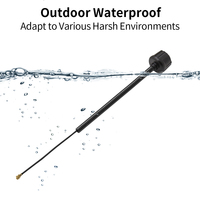 Antenne Lollipop Omni Cherry 5.1G 5.8G RHCP FPV avec tube de support et connecteur UFL MMCX pour VTX Analogique O4 Air Unit