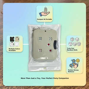 Portable Plastic Dice Press Board Game <b>Bar</b> Accessory Stress Relief Toy Mechanical Card Holder EDC Party Gift - Product Image 6