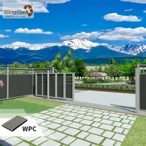 MexyTech Mecofence Porte coulissante automatique pliante en bois composite WPC - Product Image 3