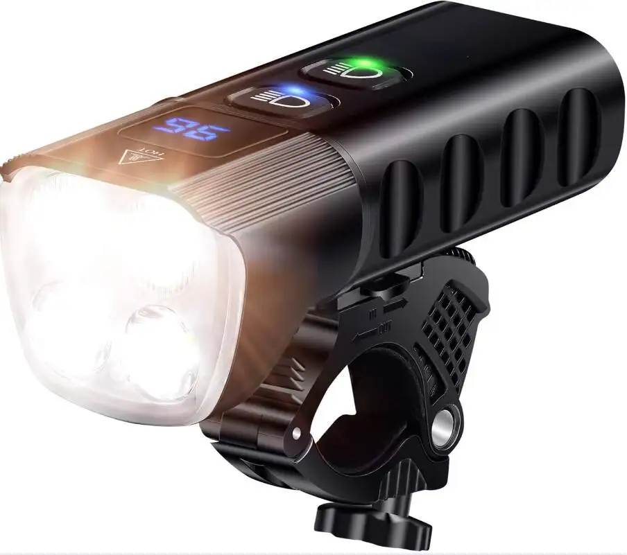 Bike Light Front, Super Bright 1600 Lumens USB Rechargeable Bicycle Headlight with IP65 Waterproof and 13 Lighting Modes
