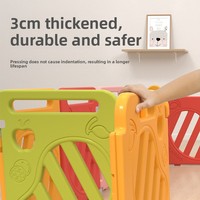 Aire de jeux intérieure pour bébés, équipement de parc d'attractions, combinaison toboggan et balançoire, jouets en plastique, capacité 5 enfants