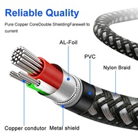 Câble d'extension 2RCA mâle-femelle, paire torsadée, audio stéréo, cordon en cuivre OFC, compatible HDTV, amplificateur, microphone, usage domestique