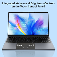Ordinateur portable Intel I7 à fonctionnement stable, 15,6 pouces, 16 Go de RAM, 512 Go de SSD, clavier personnalisé, lecteur d'empreintes digitales, Type-C, série professionnelle