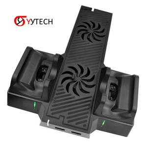 Base de Soporte para Cargador y Almacenamiento de Tarjetas con Ventilador de Refrigeración SYYTECH para Consola de Juegos Nintendo <span class=keywords><strong>Xbox</strong></span> One X, Accesorios Multifunción - Product Image 1