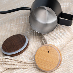 กาต้มน้ำสแตนเลสแบบคอห่าน 250 มล. พร้อมฝาปิด ทนความร้อน สำหรับชงกาแฟดริป - Product Image 2