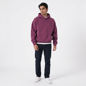 High Quality Wholesale Winter Casual Mens Unisex Fleece Pullover <b>Hoodie</b> Drawstring Custom Print Embroidery Logo Breathable Quick - Product Image 1