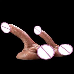 Consoladores grandes de silicona líquida, masturbador femenino para adultos, pene Artificial, consolador suave enorme realista, Juguetes sexuales, <span class=keywords><strong>vibrador</strong></span> para mujeres - Product Image 5