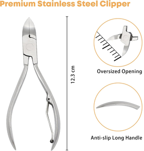 Herramienta de pedicura, cortaúñas profesional para uñas gruesas y encarnadas, alicates de <span class=keywords><strong>Nariz</strong></span> de águila de acero inoxidable, cortador de uñas para hombres y mujeres - Product Image 3