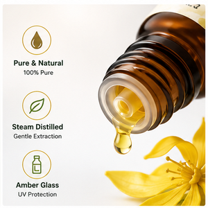 Huile d'Ylang-ylang pure et naturelle de haute qualité, nourrit les cheveux, équilibre la production de sébum, convient aux soins de la peau et des cheveux. - Product Image 3