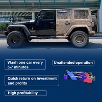 Système de lavage de voitures commercial à haute efficacité certifié CE, entièrement automatique, en acier inoxydable, pression de 150 bars, 24 heures sur 24