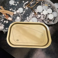 Emballage en blister en PP doré, barquettes jetables en plastique, assiettes et bols pour la viande et le steak, personnalisables