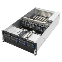 ASU S ESC8000A-E11 4U Rack GPU Server Dual AMD EPYC 7003 hingga 8 GPU Lebar Ganda PCIe4.0 Server HPC Pelatihan AI