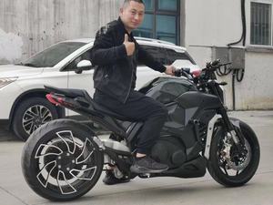 Motocyclettes électriques de course à bras oscillant unique populaires avec 15000W GPS Vitesse 140km/h Batterie au lithium 72V - Product Image 5