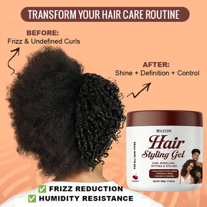 <span class=keywords><strong>Gel</strong></span> Coiffant Fixation Forte Cerise pour Cheveux 4C – Lisse les Bords, Définit les <span class=keywords><strong>Boucles</strong></span>, Sans Résidus, Brillance Intense - Product Image 4