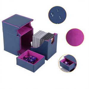 Boîte de rangement modulaire en cuir PU transformable et innovante FX pour cartes à collectionner - Product Image 1