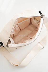 Portable doux Buggy stockage poussette organisateur Nappy Caddy fronde bandoulière sac à langer gonflé bébé poussette sac avec <span class=keywords><strong>porte</strong></span>-bouteille - Product Image 2