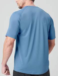 Camiseta de entrenamiento de gimnasio para correr Atlético informal para hombre, camisetas holgadas de secado rápido con cuello redondo, paquete de <span class=keywords><strong>5</strong></span>, suministro a granel, impresión Digital - Product Image 3