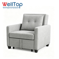 Offre Spéciale : Chaise-lit convertible simple escamotable pour salon et appartement d'hôtes – Quincaillerie de mobilier incluse