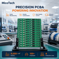 MicoTech Pabrik Elektronik Shenzhen Berpengalaman 14 Tahun, Custom PCBA OEM ODM Perakitan PCB 1 oz Tembaga Prototipe Massal SMT DIP Pengujian Akhir
