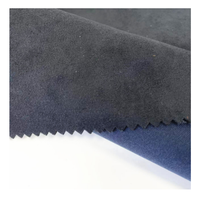 Tissu jersey tricoté laminé 100 % polyester de haute qualité pour veste, tissu suédé tissé collé