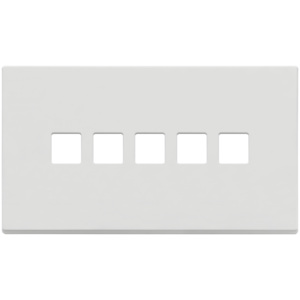5Mx5 Bs Flat <b>Plate</b> Matt White 16.5 Cm Length Wall <b>Switch</b> Cover - Product Image 1