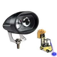 Vente en gros Point bleu rouge de sécurité Lentille ovale Led Lampe de travail Led Voyant d'avertissement Led pour chariot élévateur