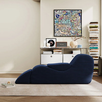 Canapé compressible et enroulable, fauteuil de yoga en velours luxueux pour salon, balcon, gain de place, une place