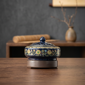 Prix d'usine - Brûleur d'encens électrique en céramique Falak World Export - Poêle à huiles essentielles aromatiques indiennes - 50-320 min avec minuterie - Oud et bois de santal - Product Image 3